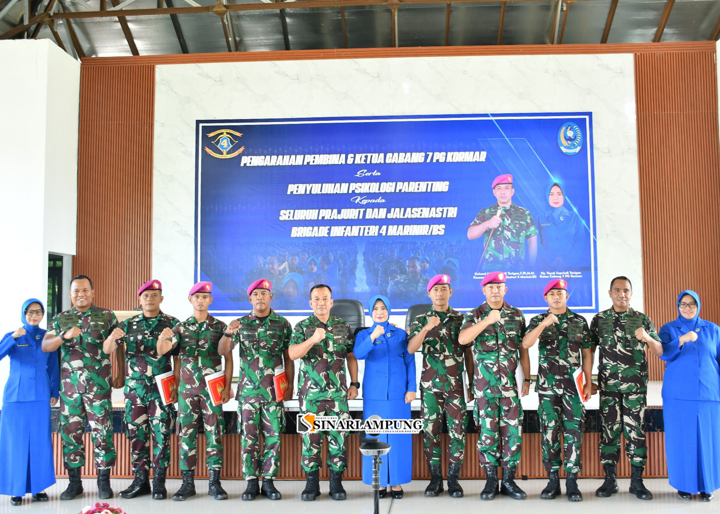 Danbrigif 4 Mar/BS Beri Pengarahan Prajurit dan Jalasenastri Lampung