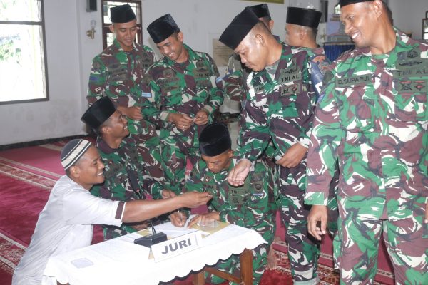 Perdalam Ibadah dan Dakwah, Brigif 4 Mar/BS Gelar Lomba Adzan