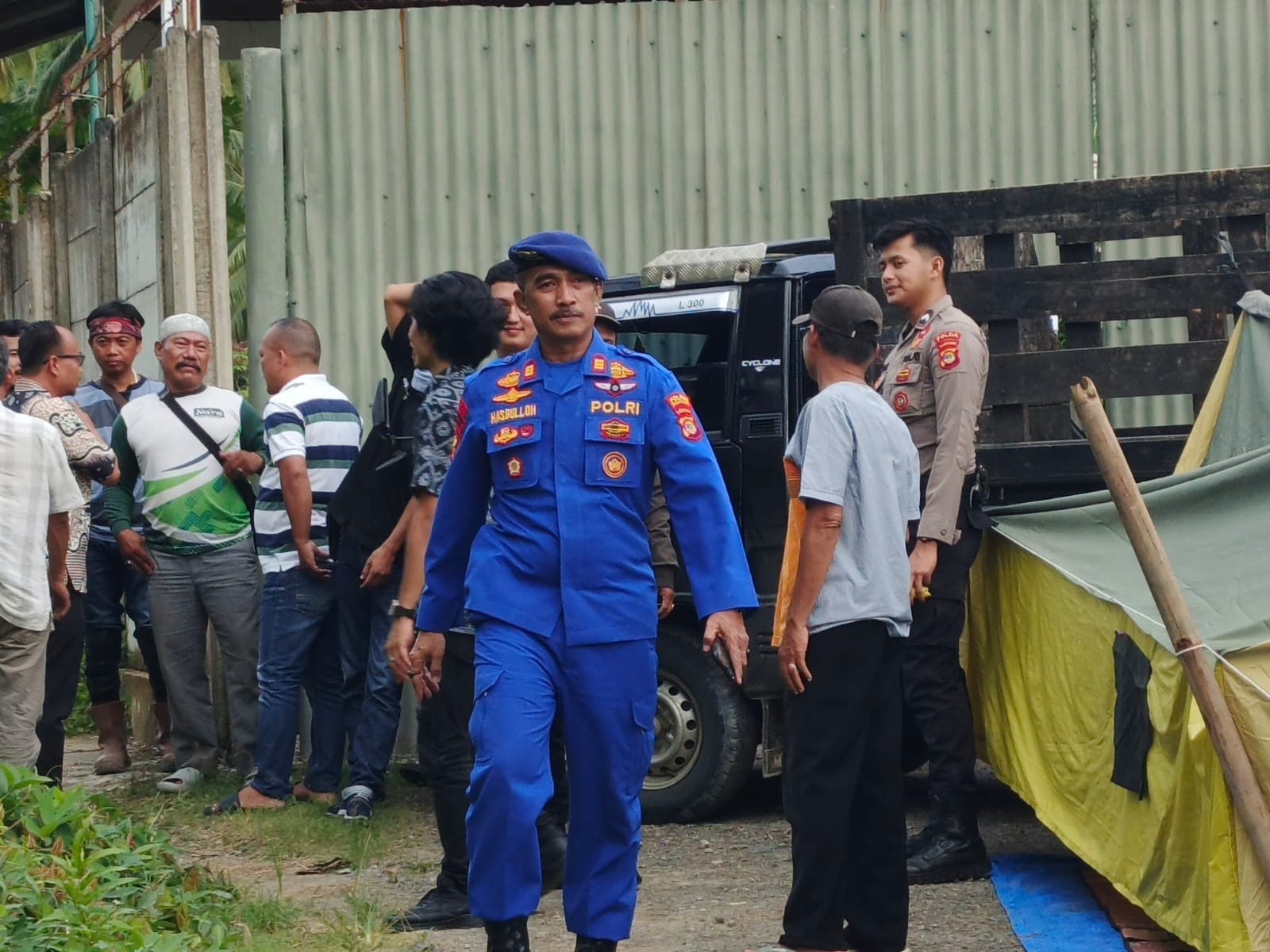 Polisi Bubarkan Unjuk Rasa Ahli Waris di Tambak Udang Way Rilau