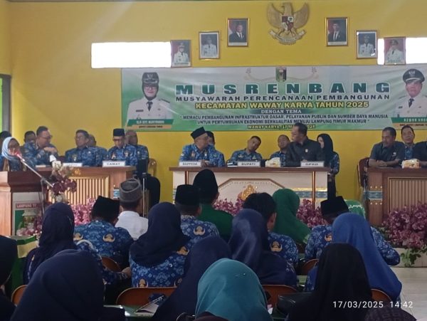 Infrastruktur Jalan dan Pertanian Menjadi Prioritas Utama dalam Musrenbang Kecamatan Waway Karya
