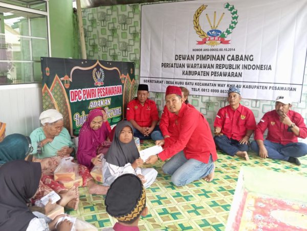 Jalin Silaturahmi, DPC PWRI Kabupaten Pesawaran Gelar Buka Puasa Bersama Lansia dan Anak Yatim