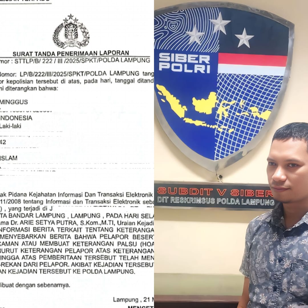 Kontraktor Laporkan Wakil Rektor III UMITRA ke Polda Lampung atas Dugaan Pelanggaran UU ITE