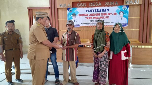 Pemdes Sukamaju Way Sulan Salurkan BLT-DD Triwulan Pertama