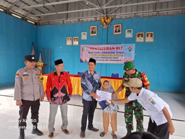 Pemdes Penengahan Salurkan BLT DD Tahap I Tahun 2025 kepada 17 KPM Ekstrem