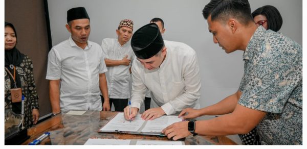 Komitmen Wujudkan Masyarakat Pesawaran yang Harmonis dan Kondusif, Bupati Teken Penandatanganan Nota Kesepahaman Bersama Forkopimda