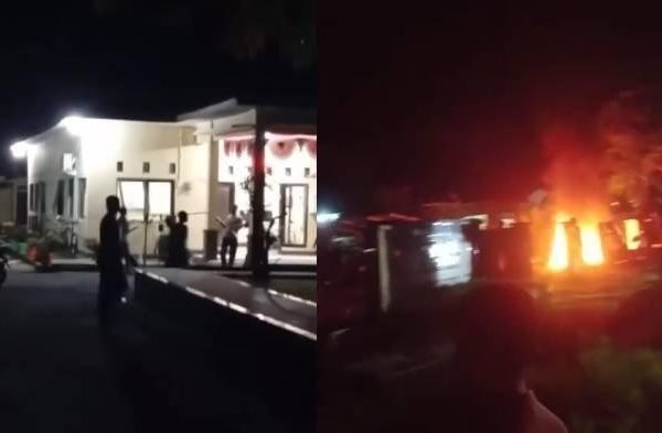 Polsek Kayangan Lombok Utara Diserang dan Dibakar Massa Dipicu ASN Bunuh Diri Tak Tahan di Teror Oknum Polisi? 