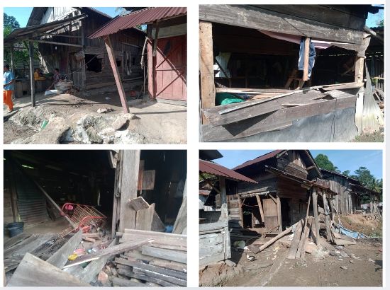 Kawanan Gajah Liar Rusak Puluhan Gubuk Warga di Semaka Warga Harap Tindakan Cepat