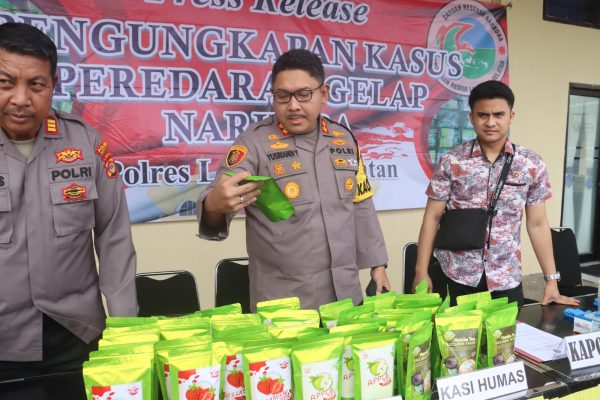 Polres Lampung Selatan Gagalkan Penyelundupan 4 Kg Ganja, dan 4 Kg Sabu di Pelabuhan Bakauheni