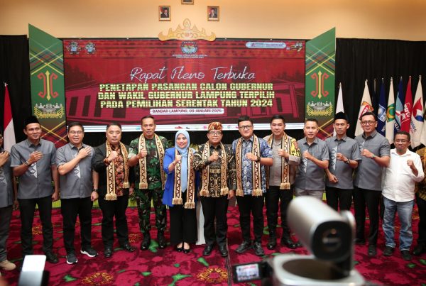 Samsudin Hadiri Rapat Pleno Terbuka KPU Provinsi Lampung dalam Rangka Penetapan Rahmat Mirzani Djausal dan Jihan Nurlela sebagai Calon Gubernur dan Wakil Gubernur