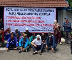 139 Karyawan Hotel Marcopo Tuntut THR Yang Sejak Tahun 2021 Belum Dibayar, Kini Hotel Gelap Gulita?