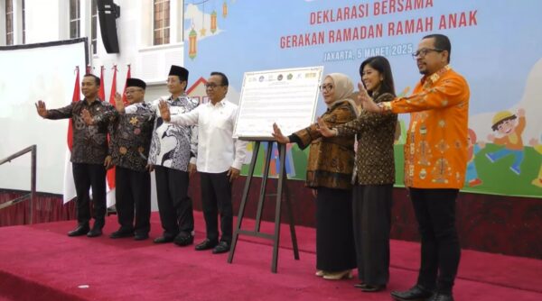 Pemprov Lampung Ikuti Deklarasi Bersama Gerakan Ramadan Ramah Anak Secara Daring
