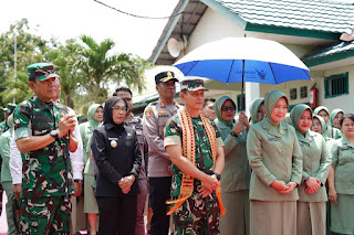 Pangdam II/Sriwijaya Kunjungi Kodim 0427/Way Kanan, Tegaskan Pentingnya Disiplin dan Profesionalisme