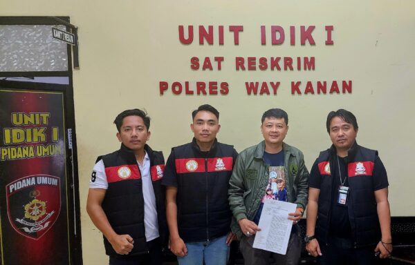 Tanah Adat Dikuasai Puluhan Orang, Penyimbang Suku Lawang Taji MBPBR Lapor Ke Polres Way Kanan