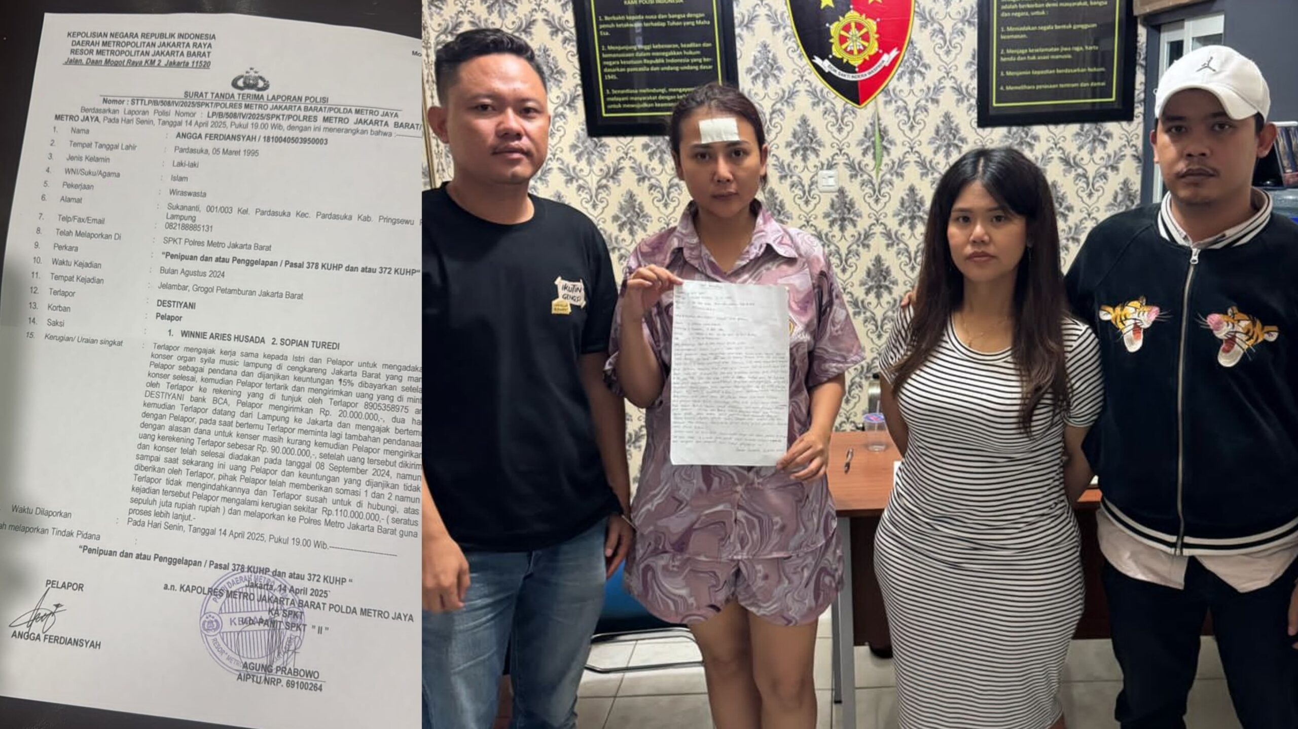 Bos Syila Musik Dilaporkan ke Polres Metro Jakarta Barat atas Dugaan Penipuan Rp110 Juta