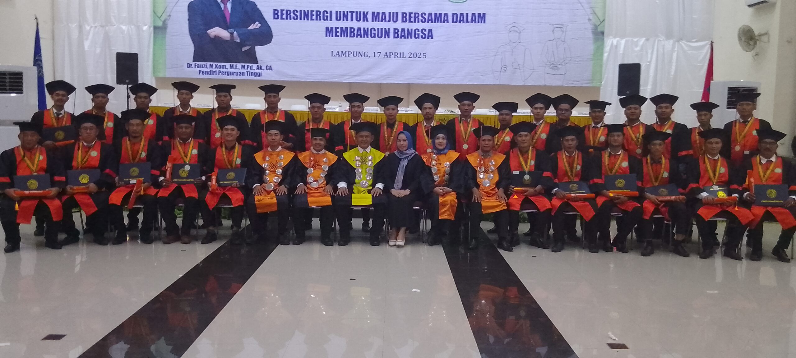 Wisuda Bersama Tiga Perguruan Tinggi di Pesawaran, 511 Mahasiswa Resmi Diwisuda