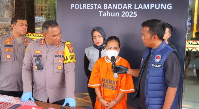 Satnarkoba Polresta Bandar Lampung Tangkap Wanita Pengedar Sabu di Wilayah Suka Jawa, Omset Rp2 juta Sepekan, Pacarnya Lolos?