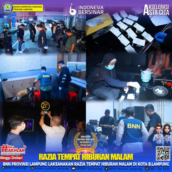 BNN Razia Venos dan New Dwipa Karaoke Puluhan Pengunjung Dites Urine