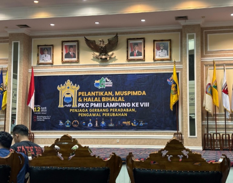 Besok, PMII Lampung Gelar Pelantikan, Muspimda, dan Halal Bihalal di Balai Keratun