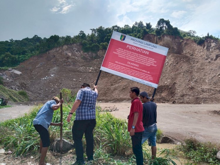 Tambang Batu Ilegal di Sukabumi dan Campang Raya Akhirnya Disegel Permanen