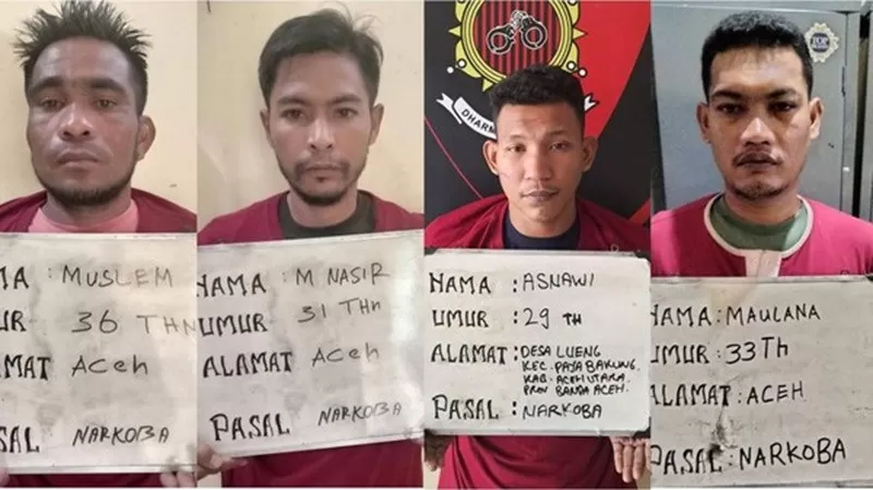 Gembong Narkoba Kabur Dari Rutan Polda Lampung Jadi Bandar Narkoba di Aceh Timur