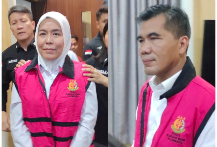 Mantan Walikota Palembang dan Istrinya Jadi Tersangka Korupsi Anggaran Pengelolaan Darah PMI Palembang, Kedunya Ditahan Kejari