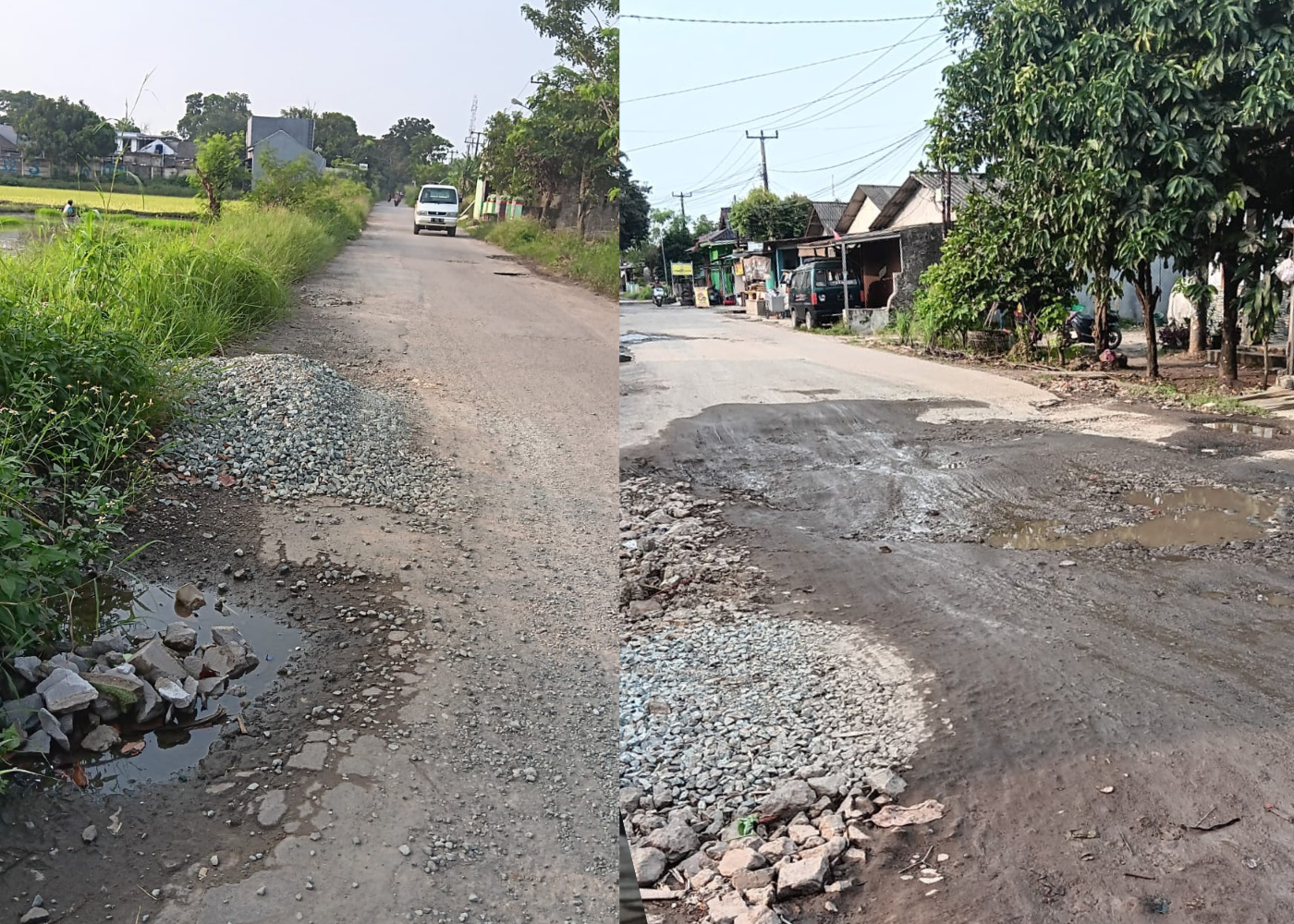 Pemeliharaan Jalan Raya Kalodran Link Pengulah Terkesan Asal Jadi