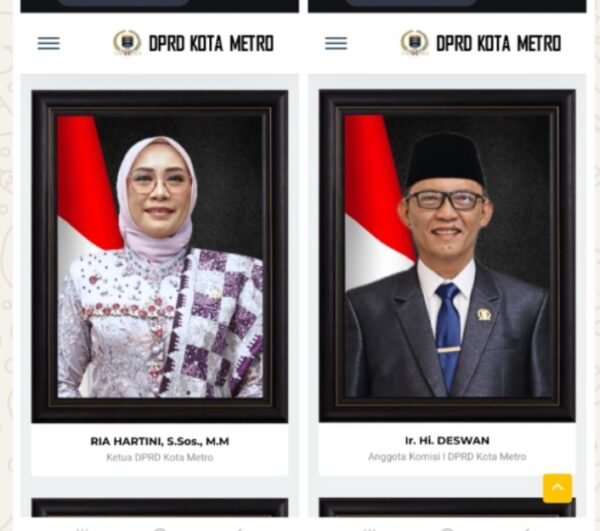 BK Benarkan Laporan Dugaan “Skandal” Anggota DPRD Kota Metro, ini Kata Ria Hartini Sementara Deswan Gugat Cerai Istri