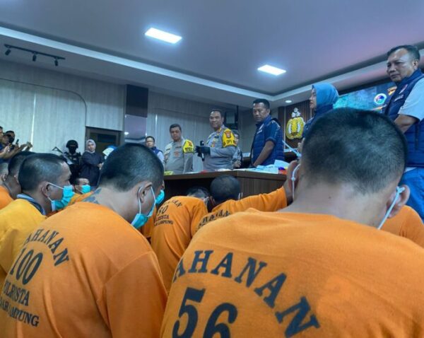 Dalam Sebulan Polisi Gulung 28 Tersangka Narkoba di Bandar Lampung