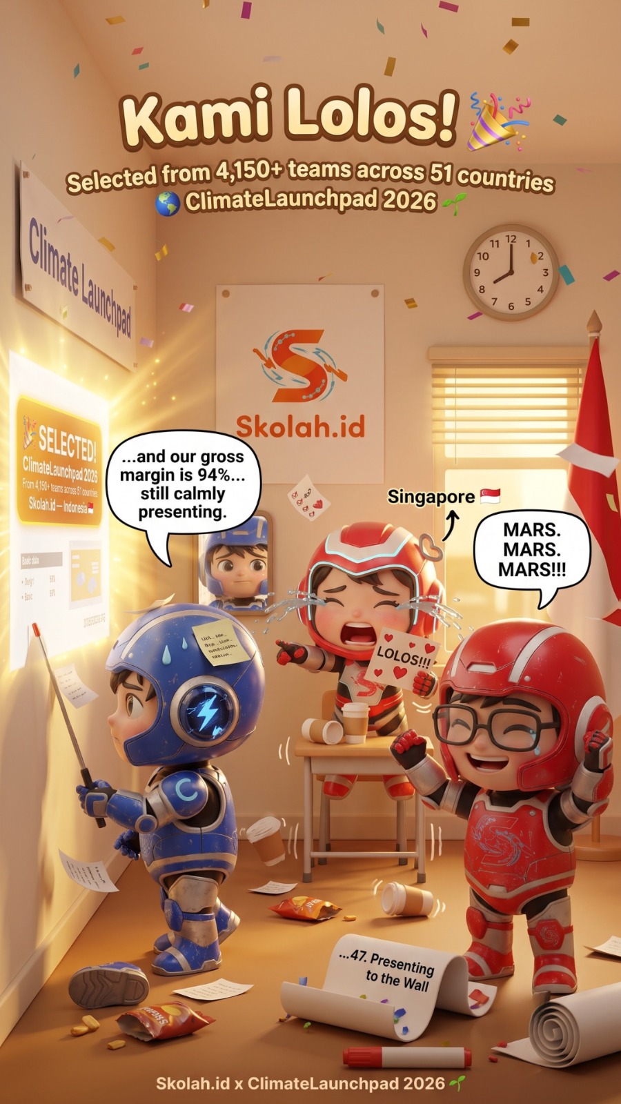 Membawa Misi Sekolah Hijau, skolah.id Terpilih Menjadi Bagian dari Ajang Inovasi Iklim Global ClimateLaunchpad