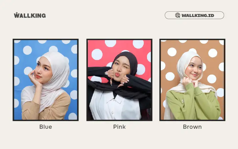 Background Polkadot Wallking Studio