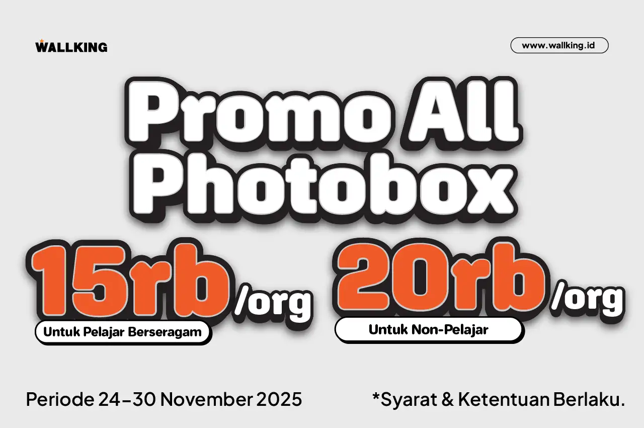 Promo Semua Photobox di Wallking Studio Cuma 15 Ribu!