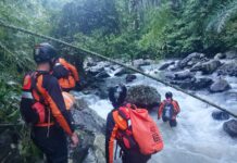 Korban Hanyut di Air Terjun Tibu Ijo Kekait Masih dalam Pencarian