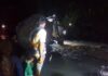 Proses Evakuasi Jenazah Korban Terseret Arus Air Terjun Tibu Ijo Gunakan Ekskavator
