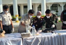 Kejari Loteng Musnahkan Barang Bukti Puluhan Perkara Inkracht