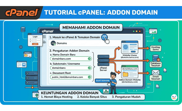 Panduan Cara Addon Domain di cPanel Hosting