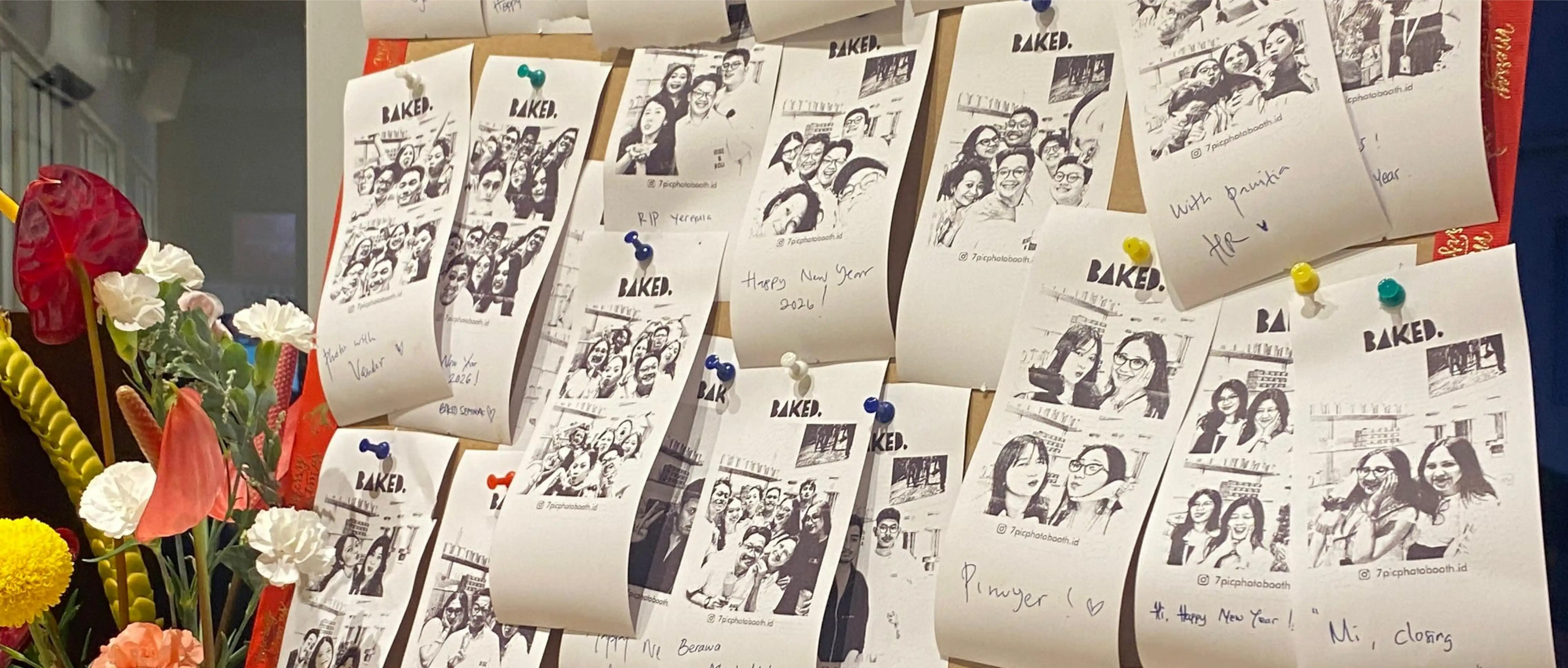 Receipt Photobooth cetak hitam putih instan thermal Bali