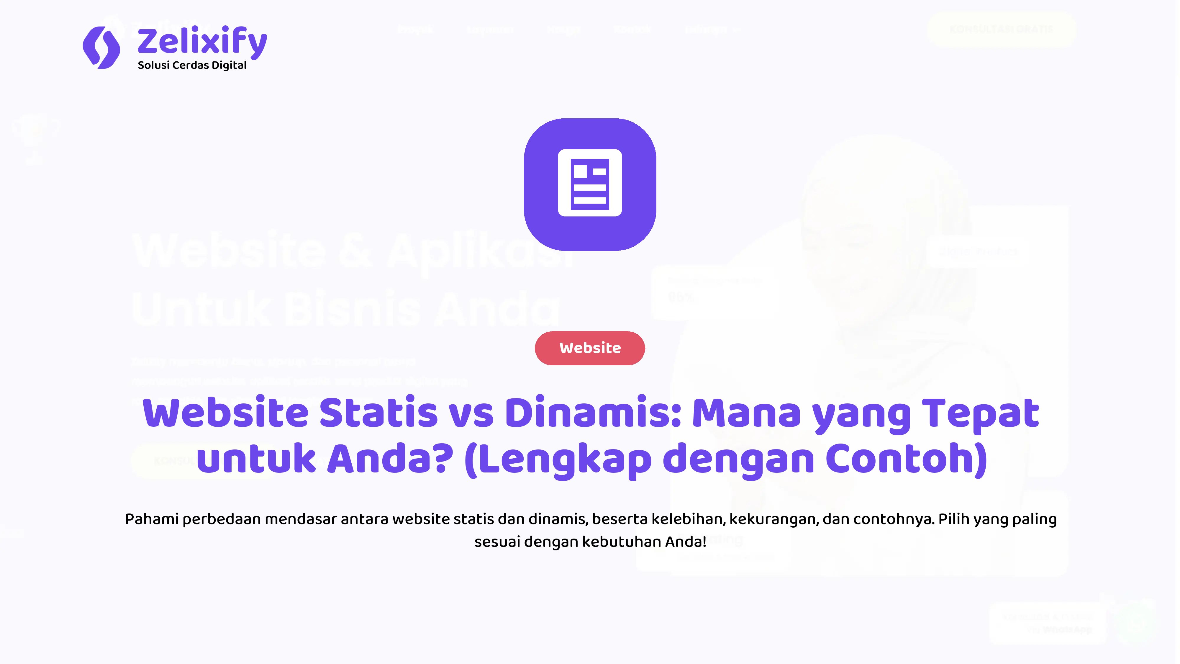 Website Statis vs Dinamis: Mana yang Tepat untuk Anda? (Lengkap dengan Contoh)