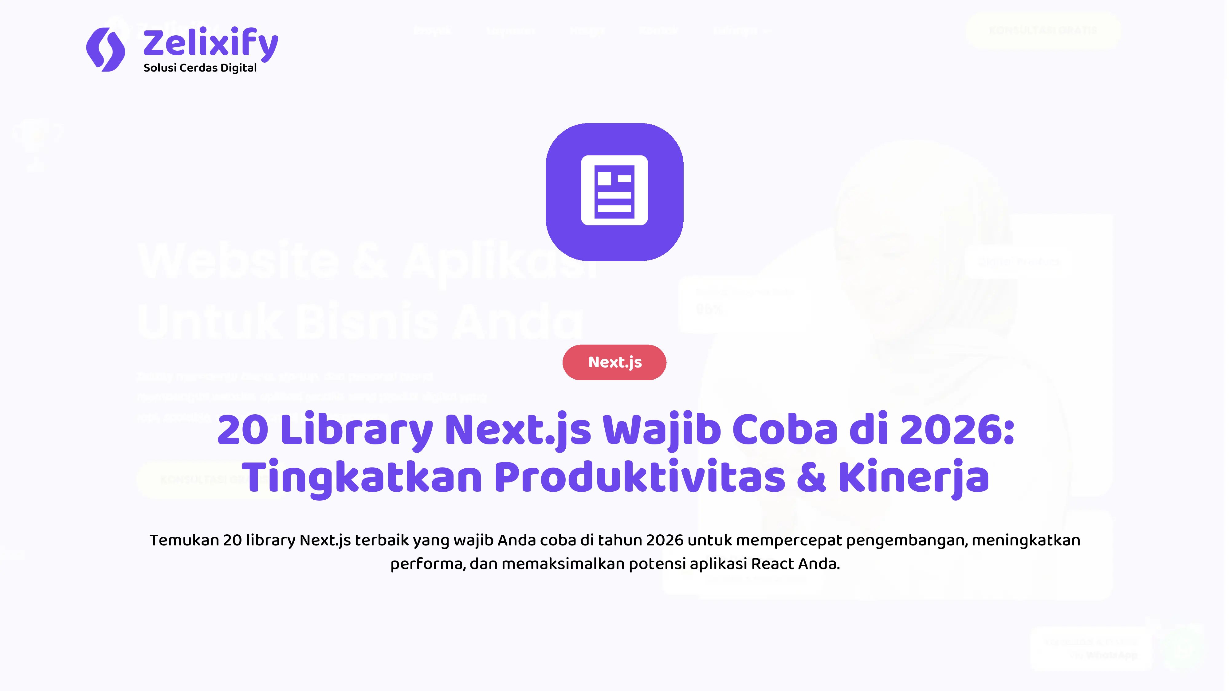 20 Library Next.js Wajib Coba di 2026: Tingkatkan Produktivitas & Kinerja