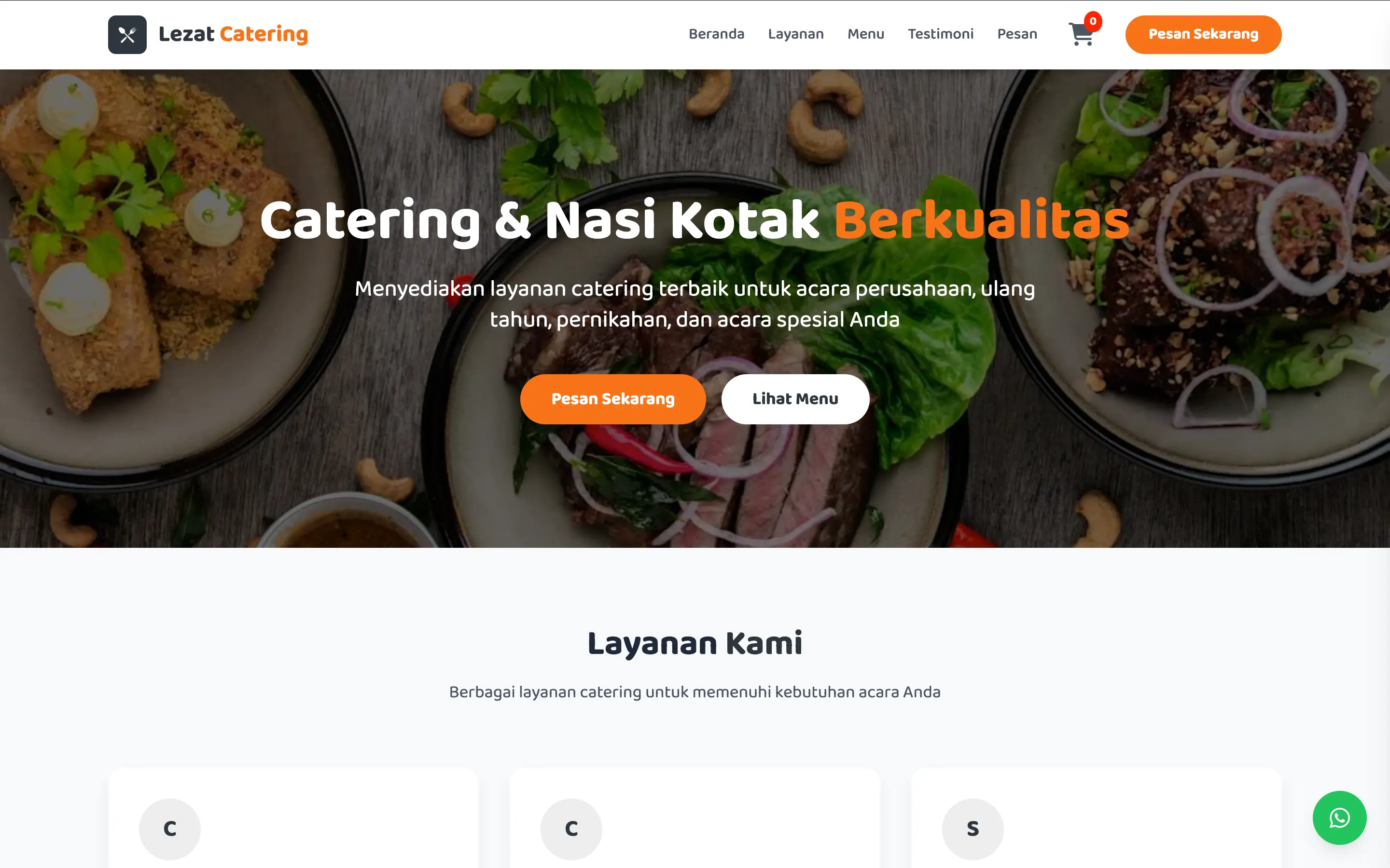 Source Code Website Catering