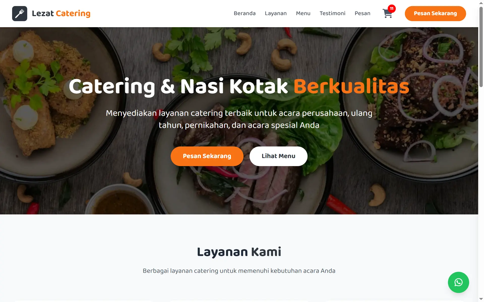 Source Code Website Catering