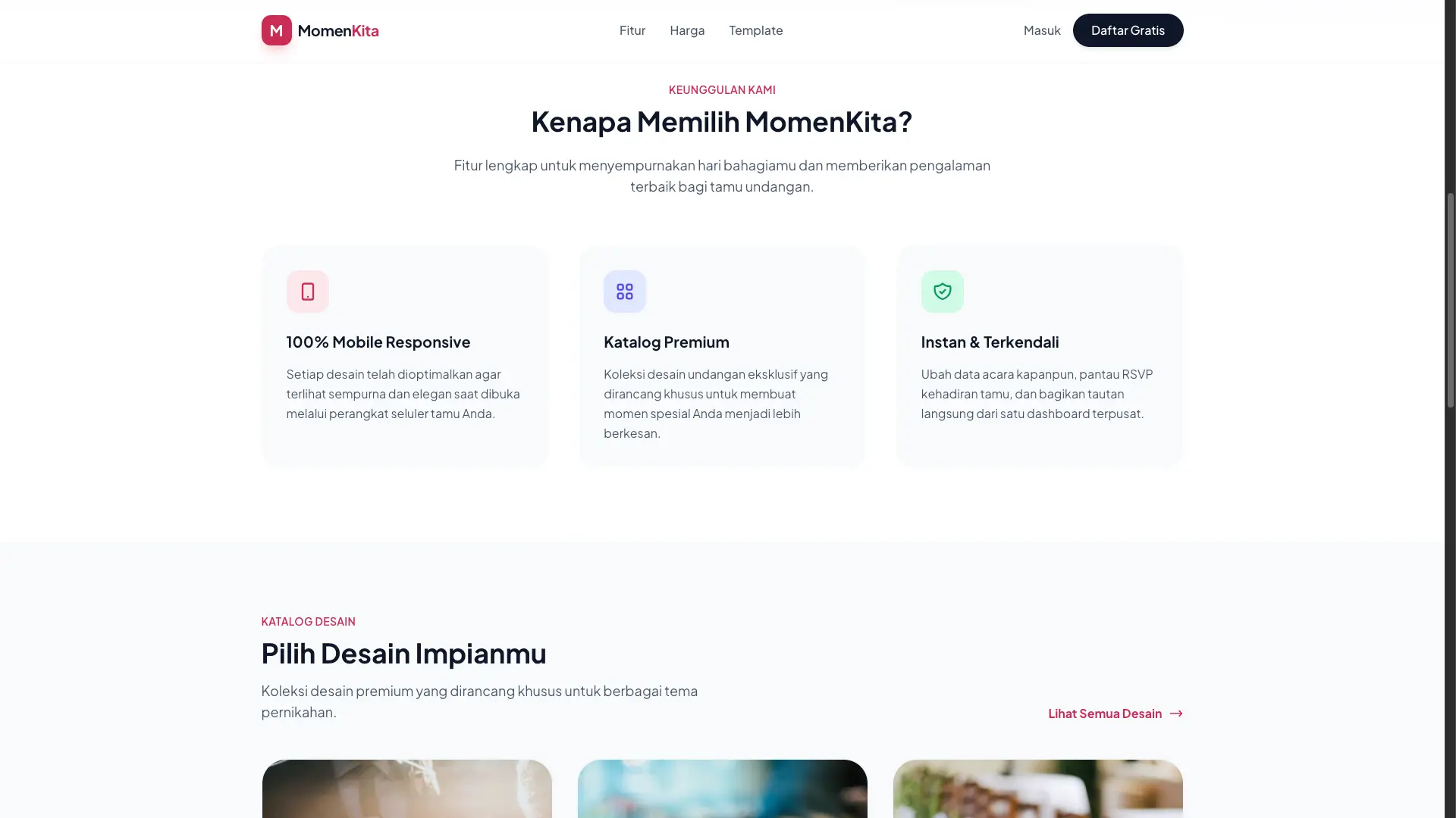Landing Page - Feature
