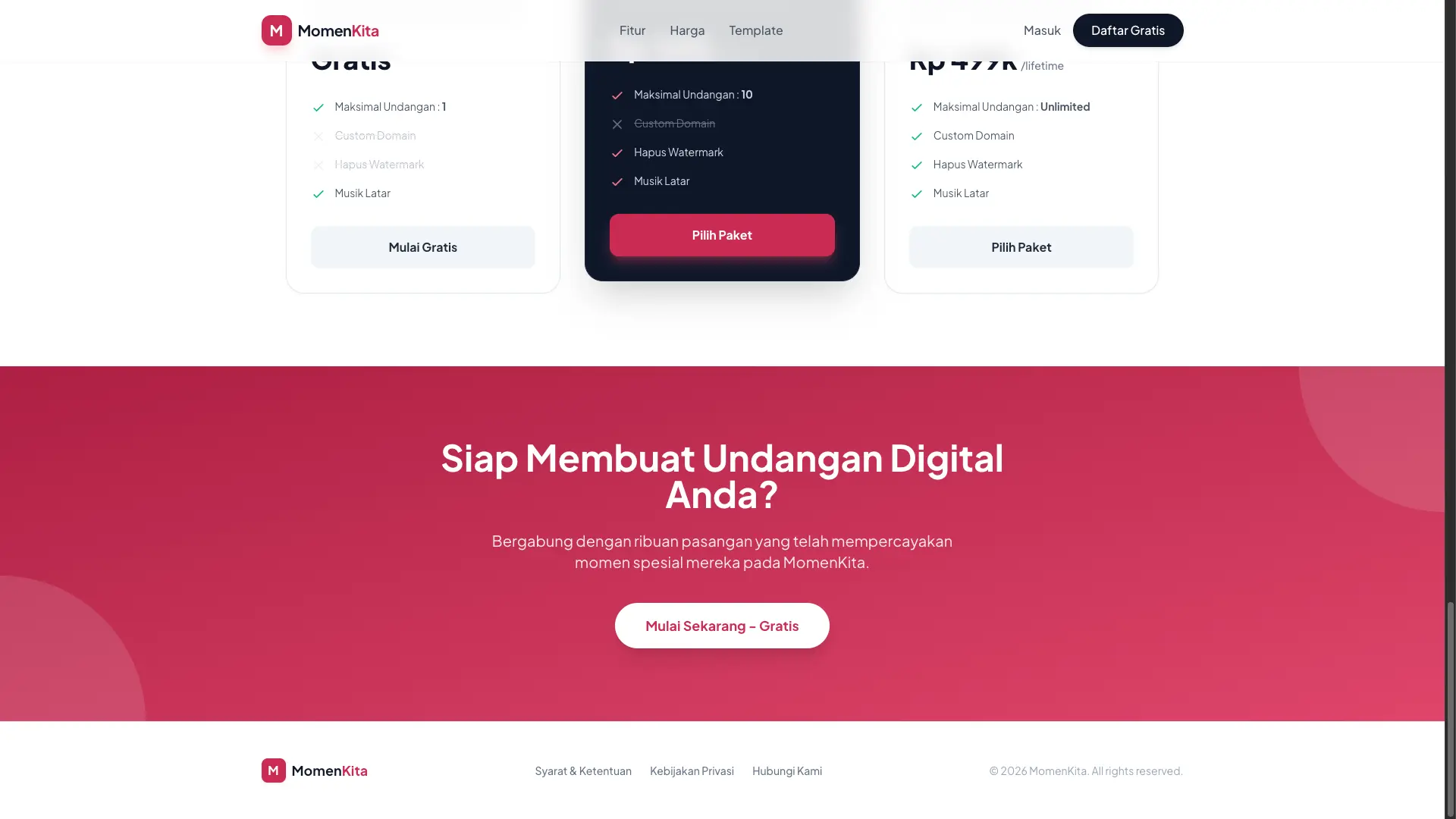 Landing Page - CTA Footer
