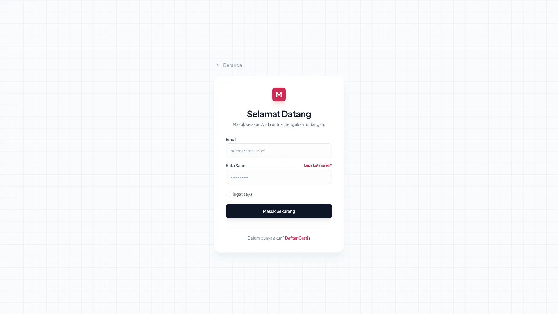Login Page
