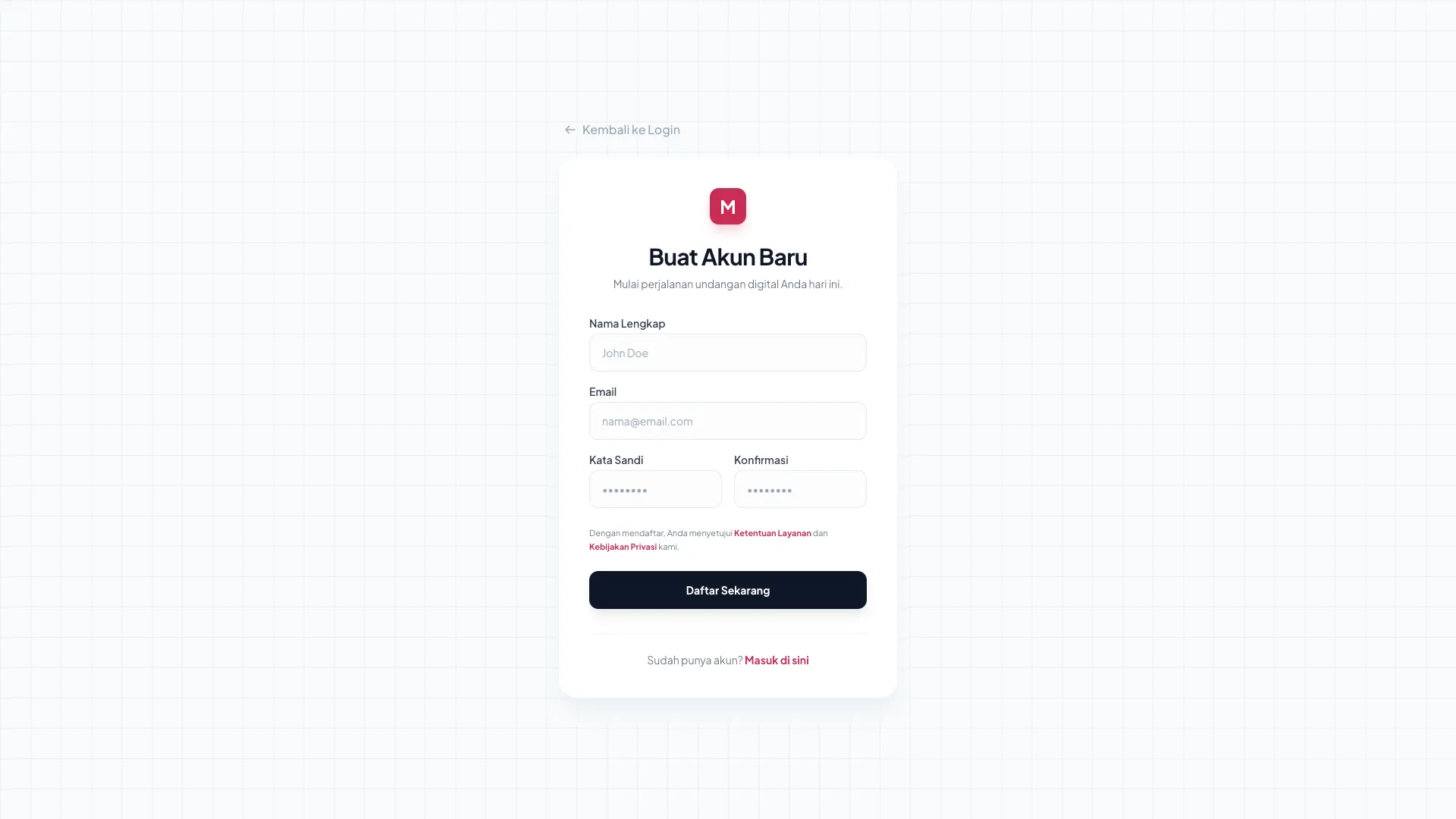 Register Page