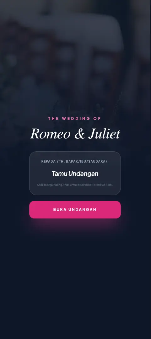 Tampilan Link Undangan