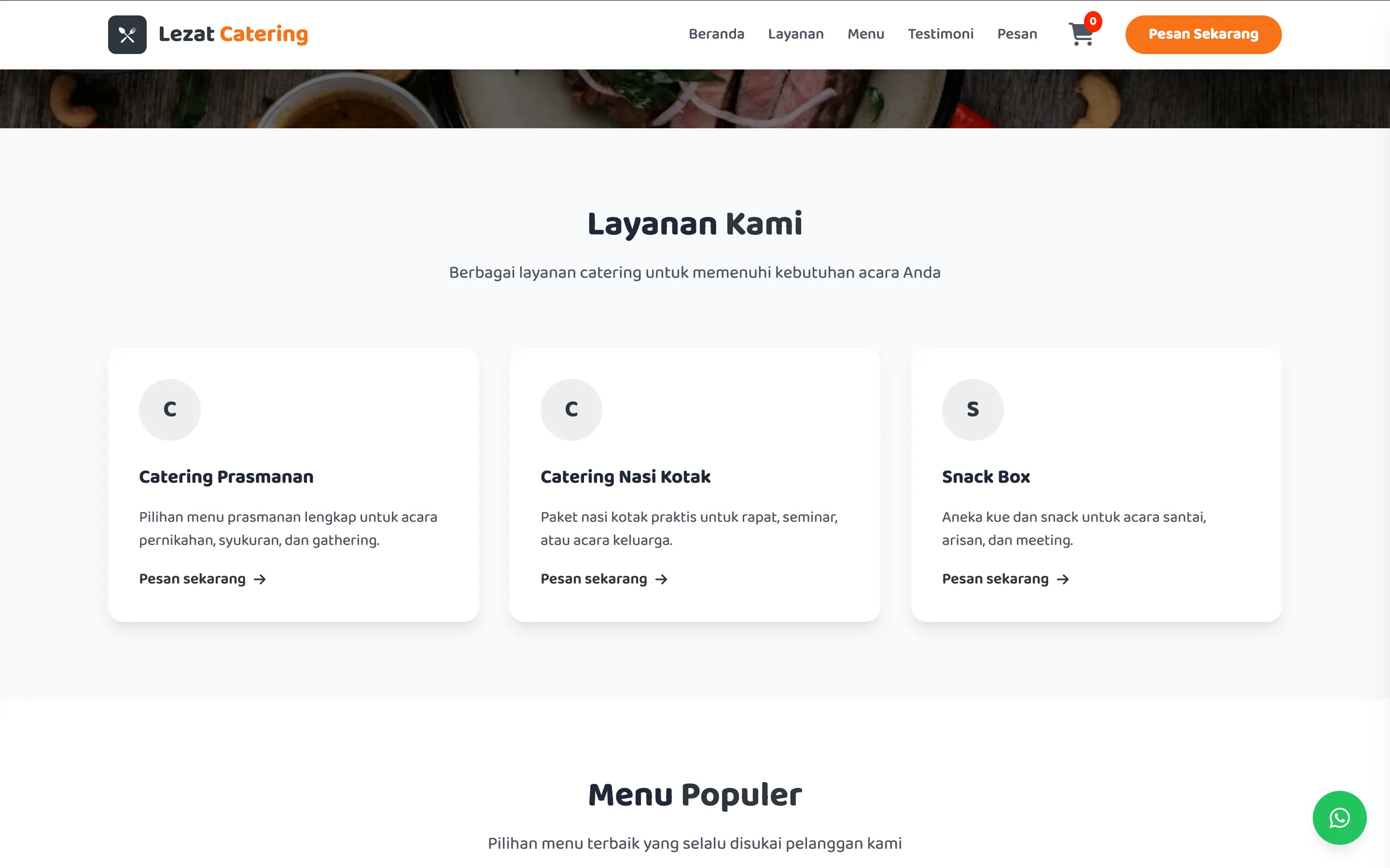 Landing Page - Layanan